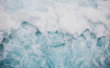 Norway, blue water, foam, sea Wallpaper 2560x1600
