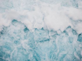 Norway, blue water, foam, sea Wallpaper 1024x768