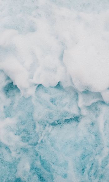 Norway, blue water, foam, sea Wallpaper 1200x2000