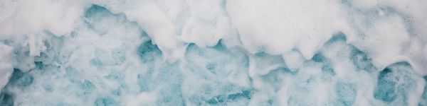 Norway, blue water, foam, sea Wallpaper 1590x400