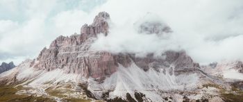 three peaks of Lavaredo, mountains, peak Wallpaper 2560x1080