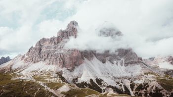 three peaks of Lavaredo, mountains, peak Wallpaper 2048x1152