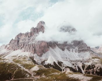three peaks of Lavaredo, mountains, peak Wallpaper 1280x1024