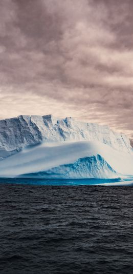 Обои 1080x2220 Антарктида, лед, айсберг