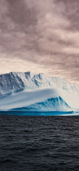 Обои 1242x2688 Антарктида, лед, айсберг
