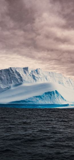 Обои 1080x2340 Антарктида, лед, айсберг