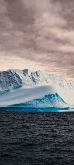 Обои 1080x2400 Антарктида, лед, айсберг