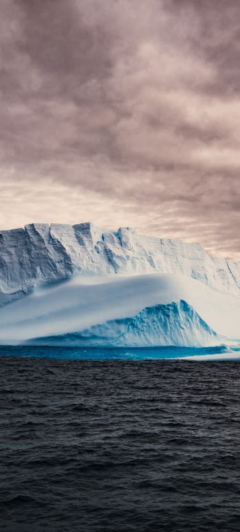Обои 1440x3200 Антарктида, лед, айсберг