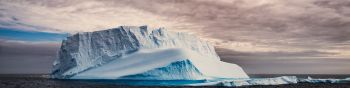 Antarctica, ice, iceberg Wallpaper 1590x400