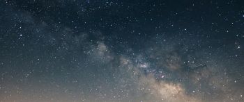 Spain, night, sky, milky way Wallpaper 2560x1080