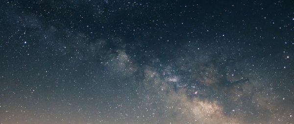Spain, night, sky, milky way Wallpaper 2560x1080
