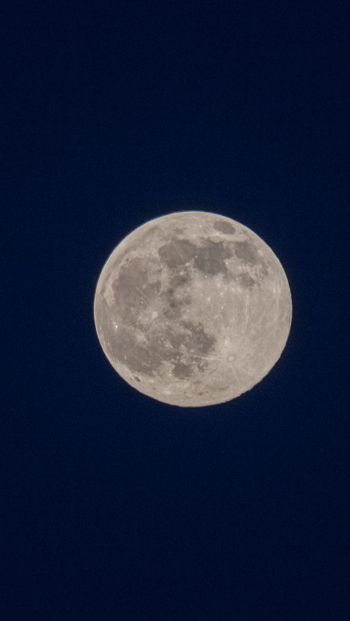 full moon, night, sky Wallpaper 640x1136