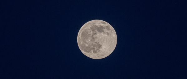 full moon, night, sky Wallpaper 2560x1080