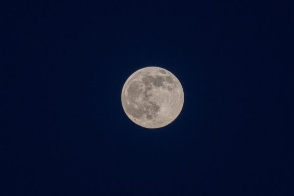 full moon, night, sky Wallpaper 3759x2509