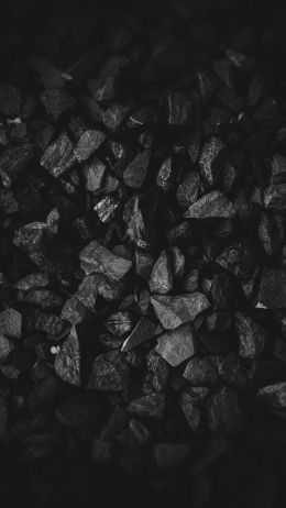 coal, black and white, black wallpaper Wallpaper 1440x2560