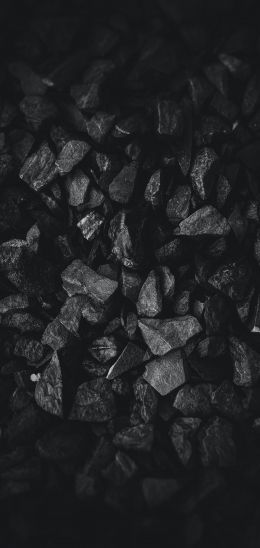 coal, black and white, black wallpaper Wallpaper 720x1520