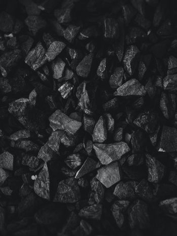 coal, black and white, black wallpaper Wallpaper 1668x2224