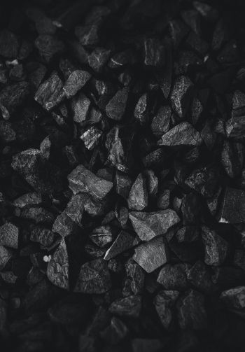 coal, black and white, black wallpaper Wallpaper 1640x2360