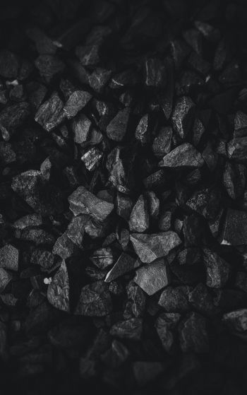 coal, black and white, black wallpaper Wallpaper 1752x2800