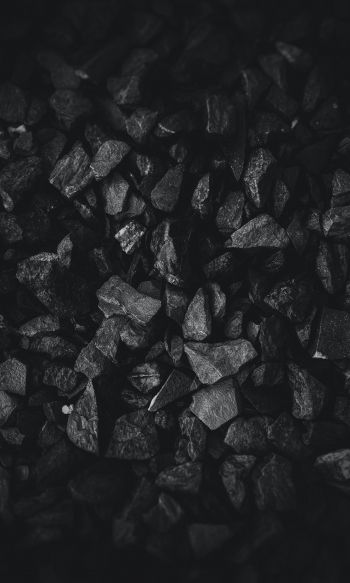 coal, black and white, black wallpaper Wallpaper 1200x2000