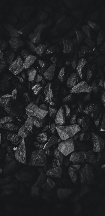 coal, black and white, black wallpaper Wallpaper 1080x2220