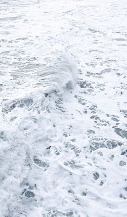 sea foam, sea, white wallpaper Wallpaper 600x1024