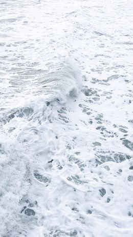 sea foam, sea, white wallpaper Wallpaper 750x1334