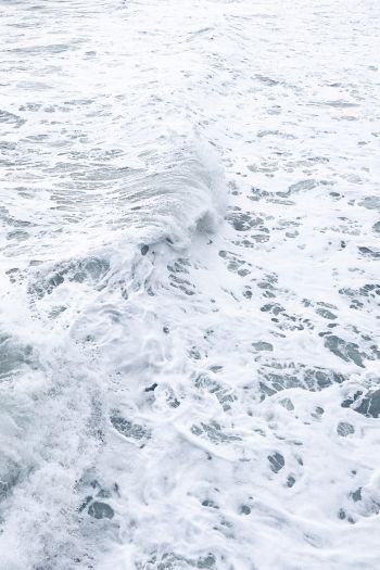 sea foam, sea, white wallpaper Wallpaper 640x960