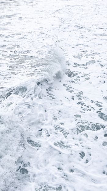 sea foam, sea, white wallpaper Wallpaper 640x1136