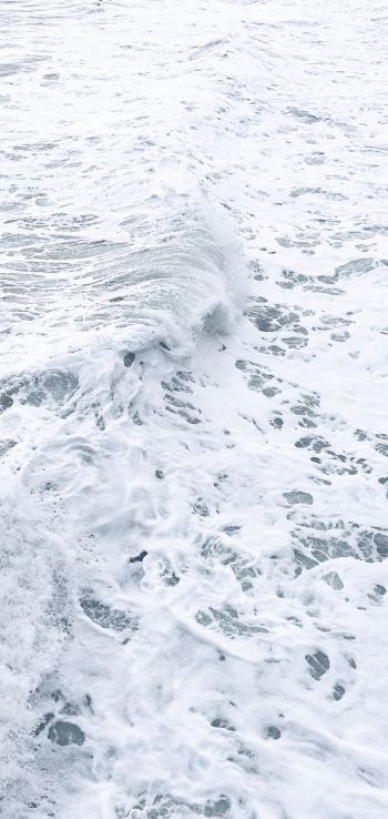 sea foam, sea, white wallpaper Wallpaper 720x1520