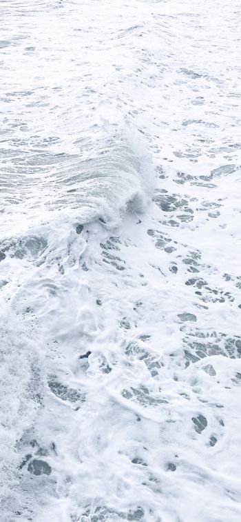 sea foam, sea, white wallpaper Wallpaper 828x1792