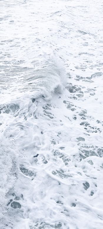 sea foam, sea, white wallpaper Wallpaper 1080x2400