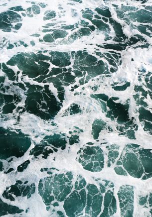 sea foam, sea Wallpaper 1668x2388