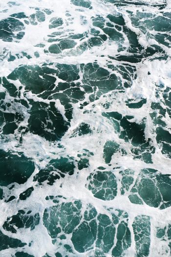 sea foam, sea Wallpaper 640x960