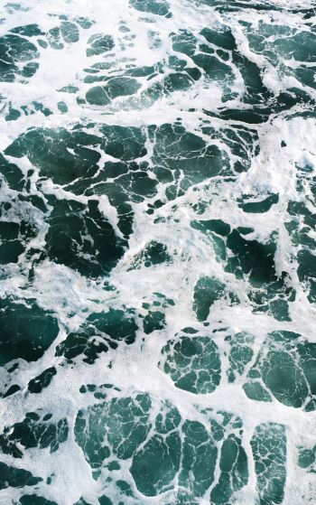sea foam, sea Wallpaper 1752x2800