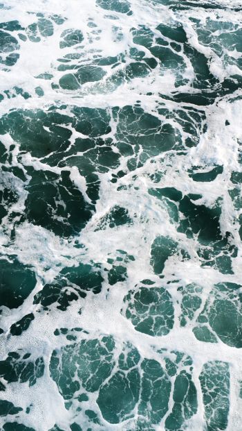 sea foam, sea Wallpaper 640x1136