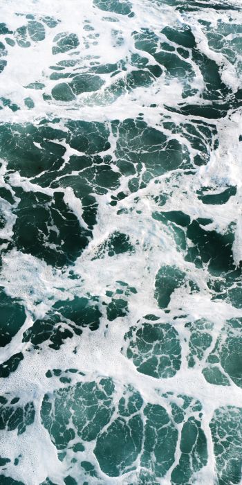 sea foam, sea Wallpaper 720x1440
