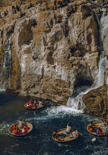 river, India, travel, mountains, river rafting Wallpaper 1640x2360