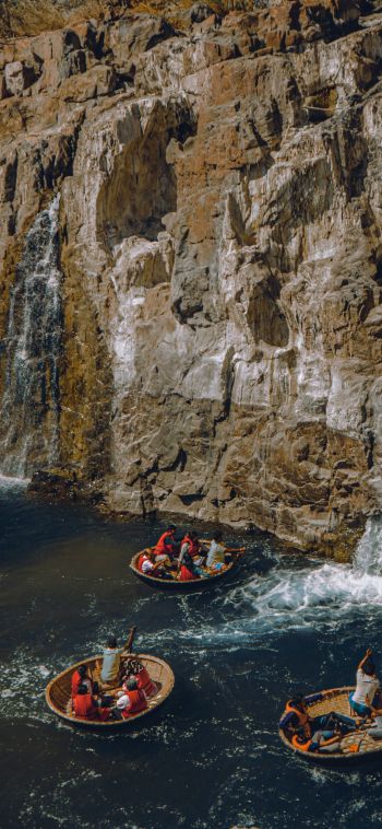 river, India, travel, mountains, river rafting Wallpaper 1080x2340