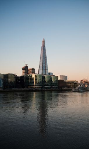 Shard, London, Great Britain, urban landscape Wallpaper 1200x2000