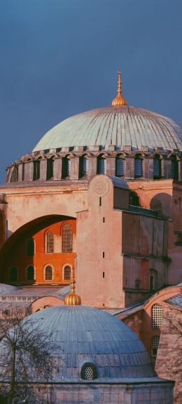 Обои 720x1600 Собор Святой Софии, Фатих, Турция, достопримечательности, исламская архитектура