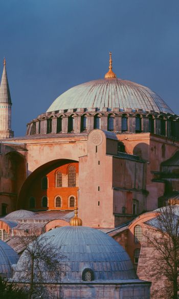 Обои 1200x2000 Собор Святой Софии, Фатих, Турция, достопримечательности, исламская архитектура