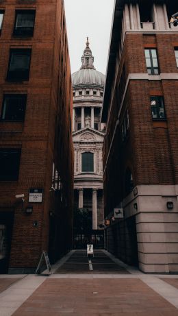 London, Great Britain, street photography, construction Wallpaper 640x1136
