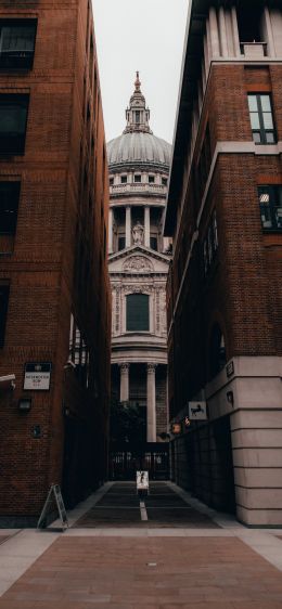 London, Great Britain, street photography, construction Wallpaper 1284x2778