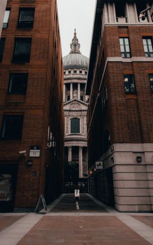 London, Great Britain, street photography, construction Wallpaper 1600x2560