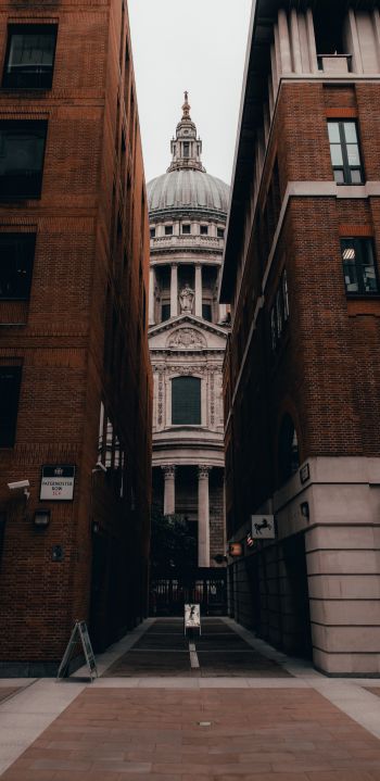 London, Great Britain, street photography, construction Wallpaper 1080x2220