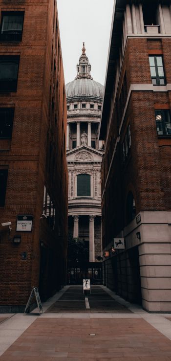 London, Great Britain, street photography, construction Wallpaper 1440x3040