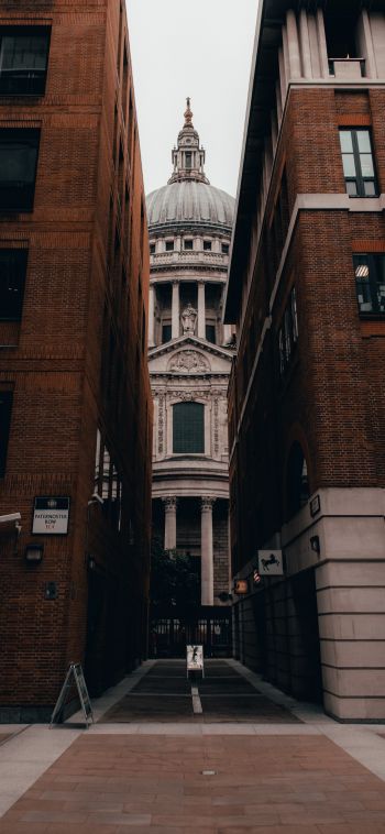 London, Great Britain, street photography, construction Wallpaper 1080x2340