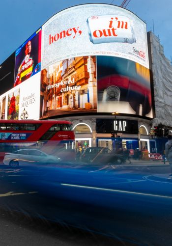 London, Great Britain, billboards, city Wallpaper 1668x2388