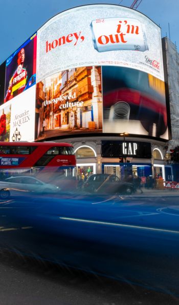 London, Great Britain, billboards, city Wallpaper 600x1024